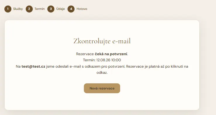 Online rezervace — přehled